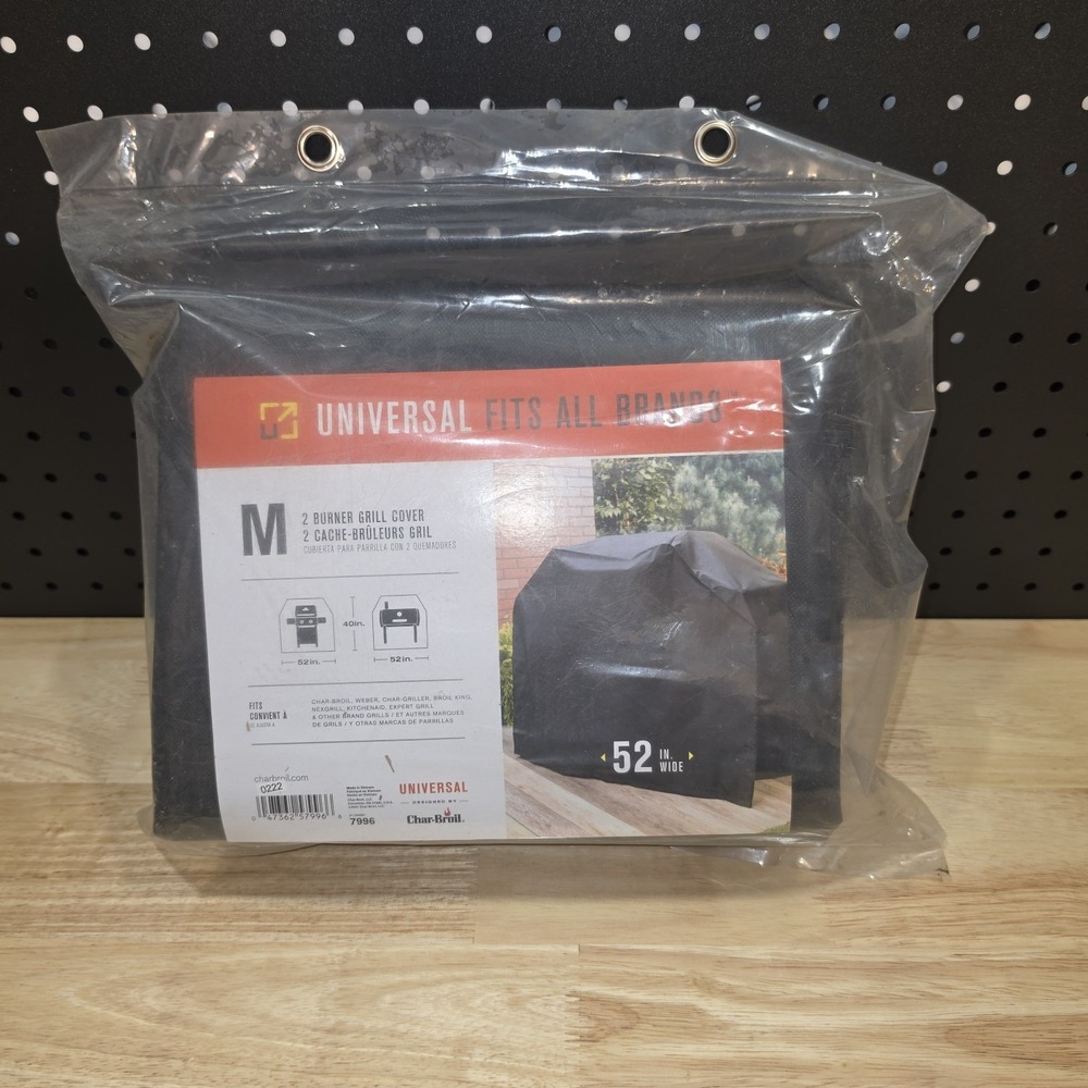 Char-Broil UNIVERSAL 52 in" Grill Cover Barbecue All-Season 2 Burner 7996